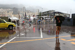 Pioggia nel paddock