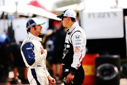 Luca Filippi, Dale Coyne Racing Honda, Graham Rahal, Rahal Letterman Lanigan Racing Honda