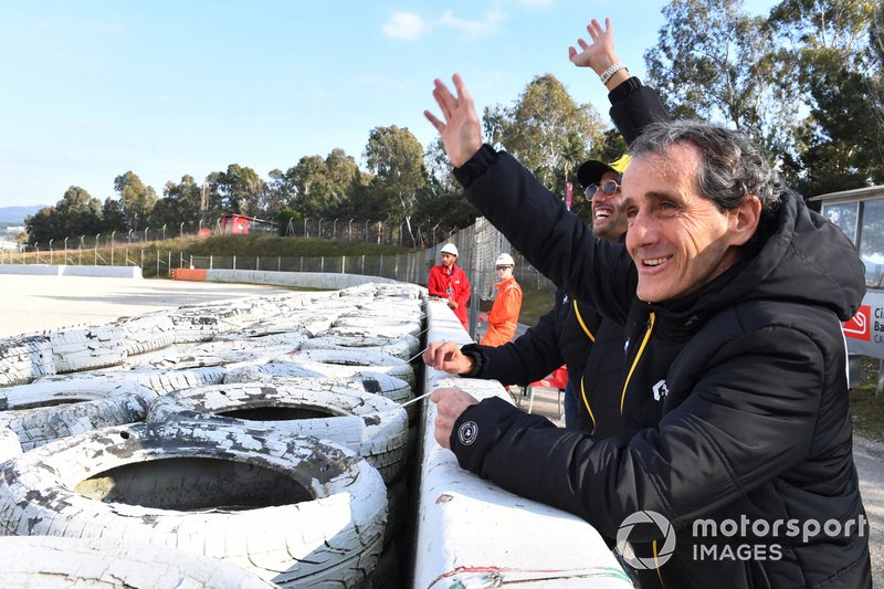 Daniel Ricciardo, Renault F1 Team ve Alain Prost, Renault F1 Team Danışmanı
