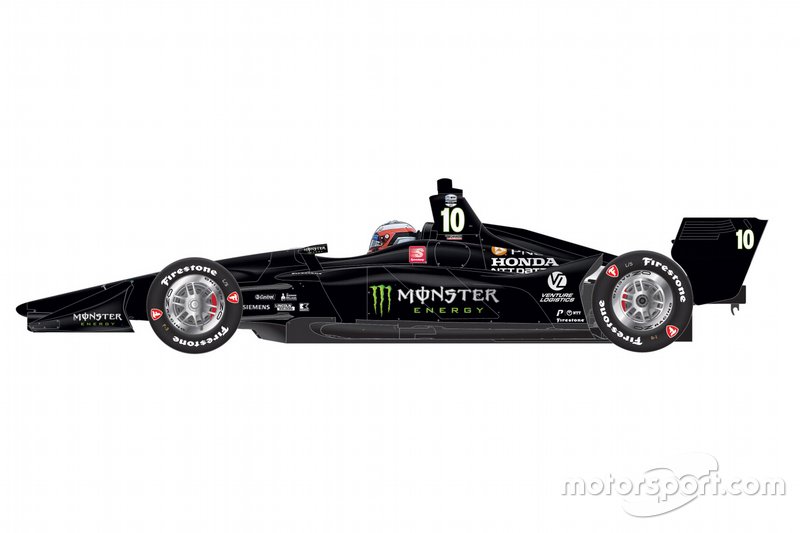 Felix Rosenqvist, Chip Ganassi Racing Honda, livery