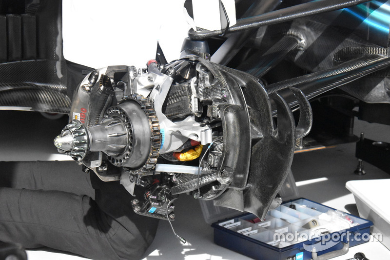 Mercedes AMG F1 W09 front brake detail