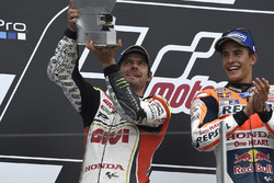 Podium: winnaar Marc Marquez, Repsol Honda Team en 2e plaats Cal Crutchlow, Team LCR Honda