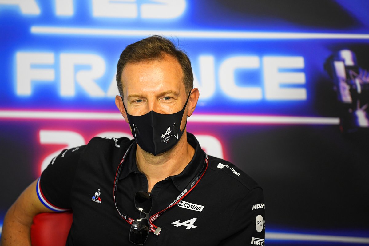 Laurent Rossi, CEO, Alpine F1, in the Team Principals Press Conference