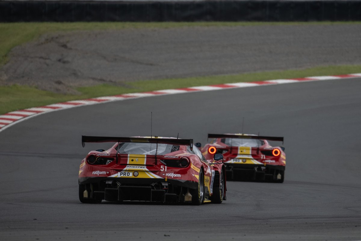 #51 AF Corse - Francorchamps Motors Ferrari 488 GT3: Alessandro Pier Guidi, Come Ledogar, Miguel Molina, #71 AF Corse - Francorchamps Motors Ferrari 488 GT3: Nicklas Nielsen, Alessio Rovera, Antonio Fuoco
