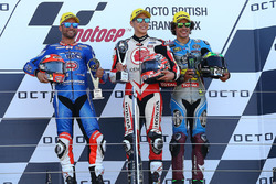 Podium: race winner Takaaki Nakagami, Idemitsu Honda Team Asia, second place Mattia Pasini, Italtran