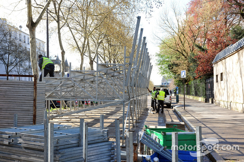 Voorbereidingen op de ePrix van Parijs