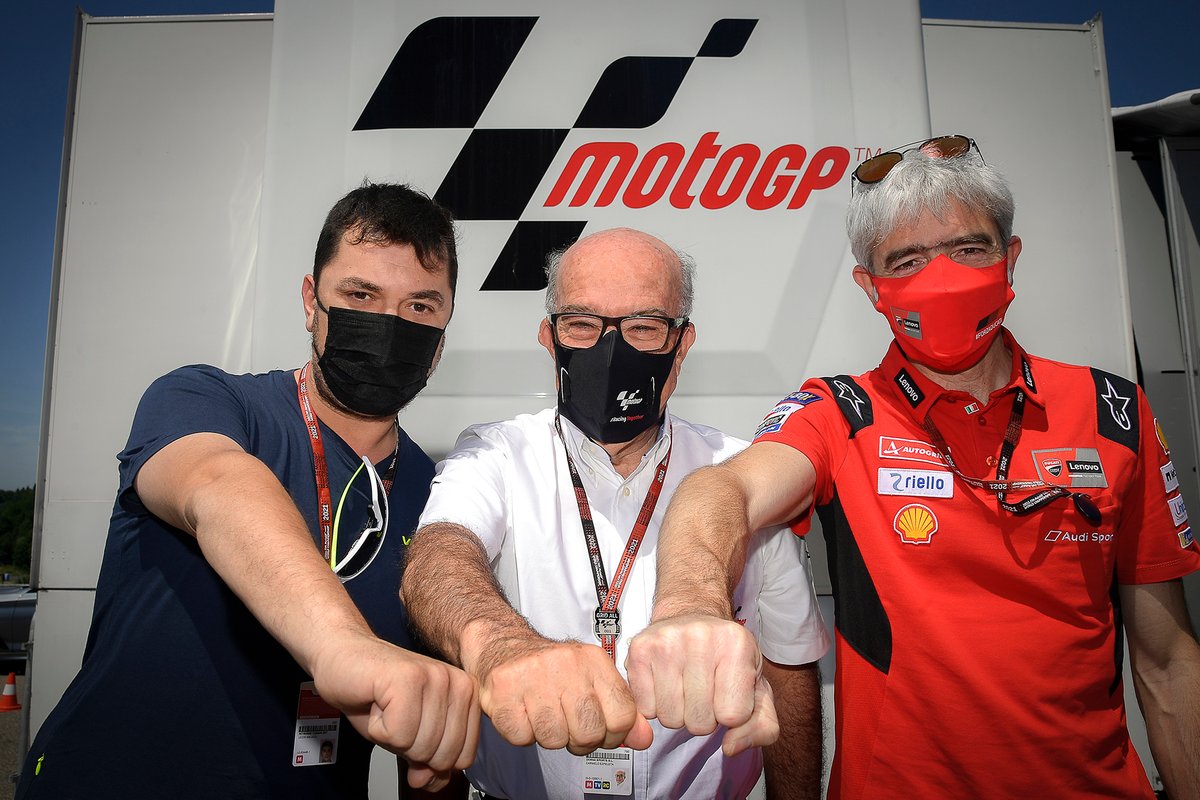 Alessio Salucci, Carmelo Ezpeleta et Gigi Dall’Igna.