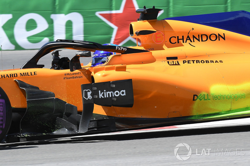 Fernando Alonso, McLaren MCL33 con la vernice aerodinamica