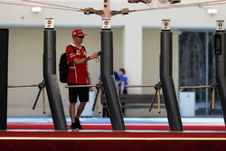 Kimi Raikkonen, Ferrari at the Paddock gates