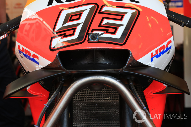 Detail fairing motor Marc Marquez, Repsol Honda Team