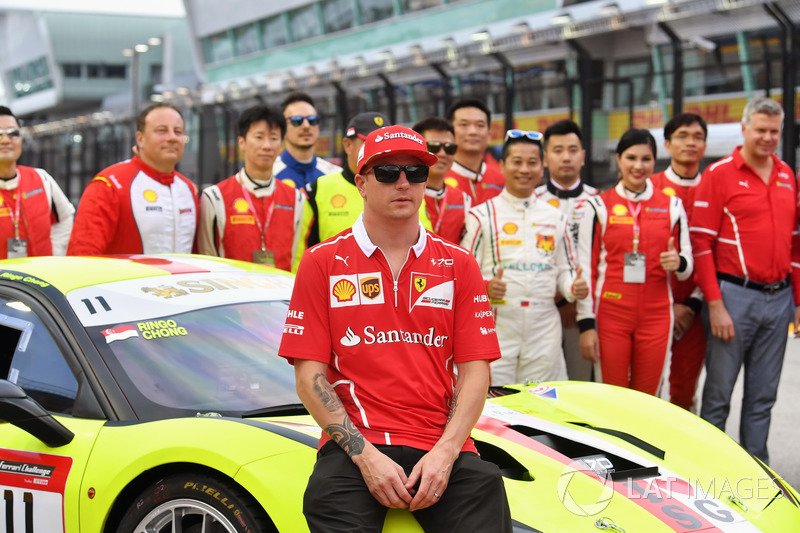 Kimi Raikkonen, Ferrari, Sebastian Vettel, Ferrari and Maurizio Arrivabene, Ferrari Team Principal, the Ferrari Challenge Asia Pacific 2017 drivers