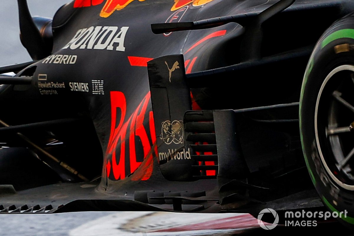 Detail sidepods Red Bull Racing RB16