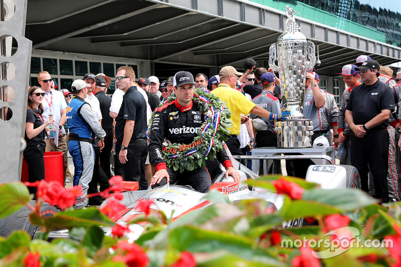 Il vincitore della gara Will Power, Team Penske Chevrolet