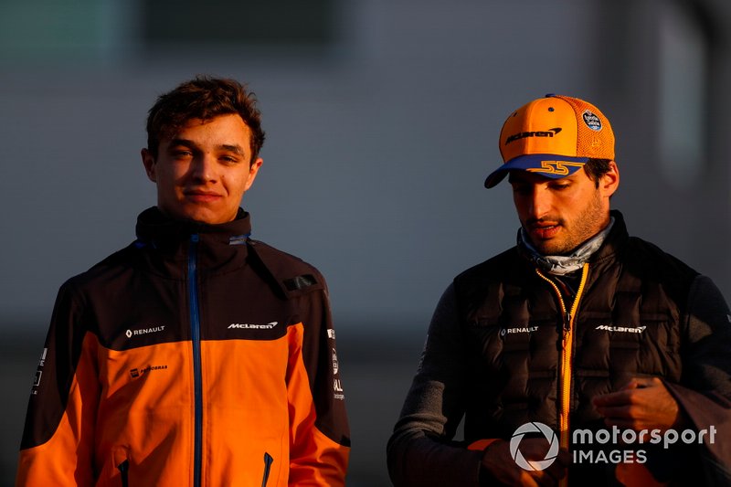 Lando Norris, McLaren, and Carlos Sainz Jr., McLaren