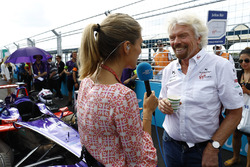 Sir Richard Branson talks to Nicki Shields on the grid