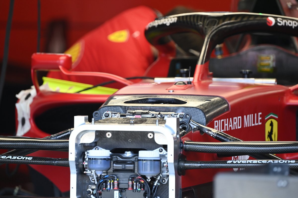 Detalle del Ferrari F1-75