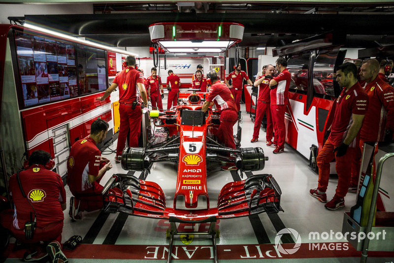 Suasana garasi Ferrari
