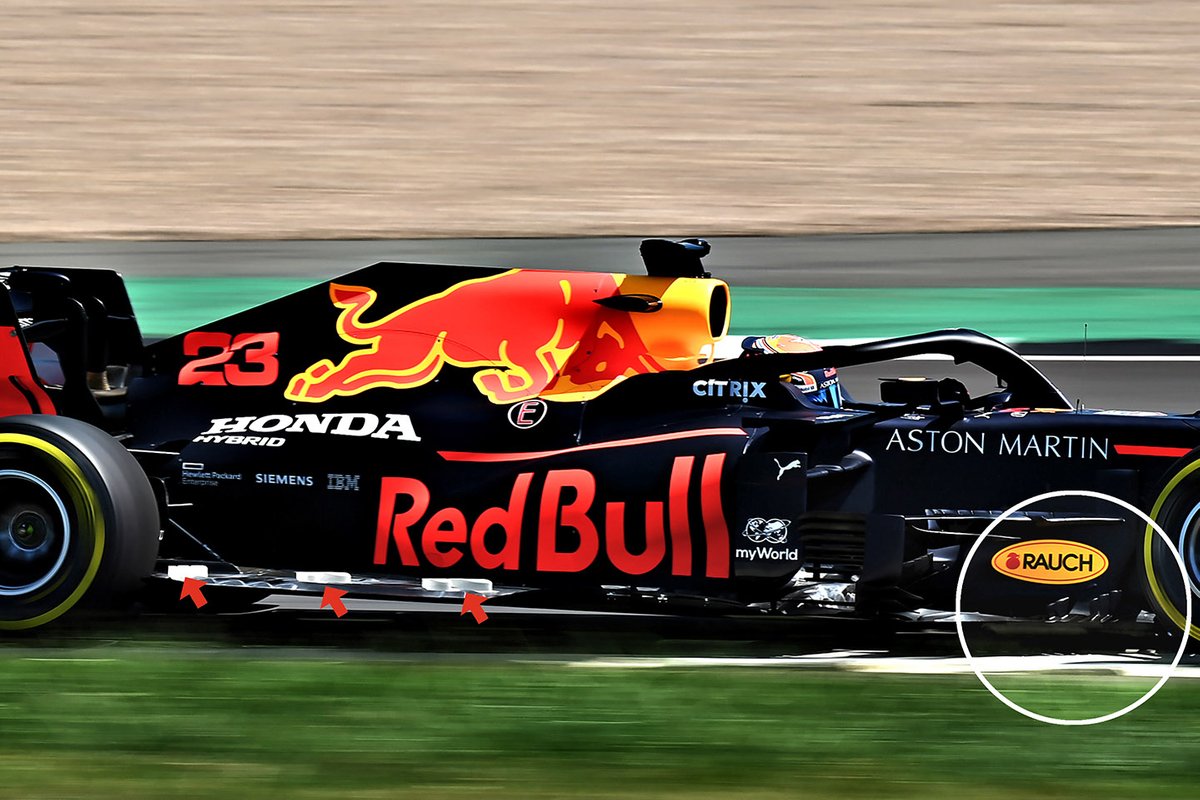 Red Bull Racing RB16 vloer detail