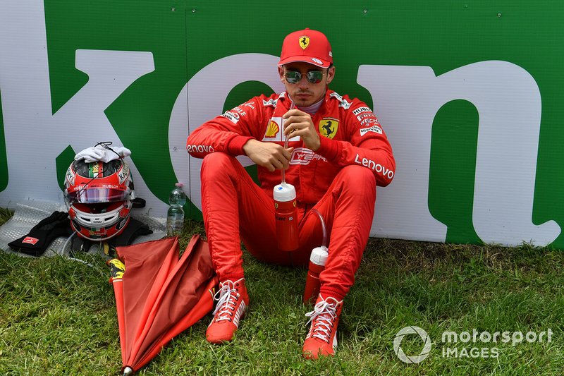Charles Leclerc, Ferrari, on the grid