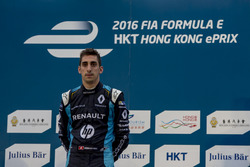 Podium: Race winner Sébastien Buemi, Renault e.Dams