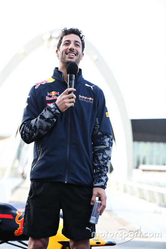 Daniel Ricciardo, Red Bull Racing talks to the medias