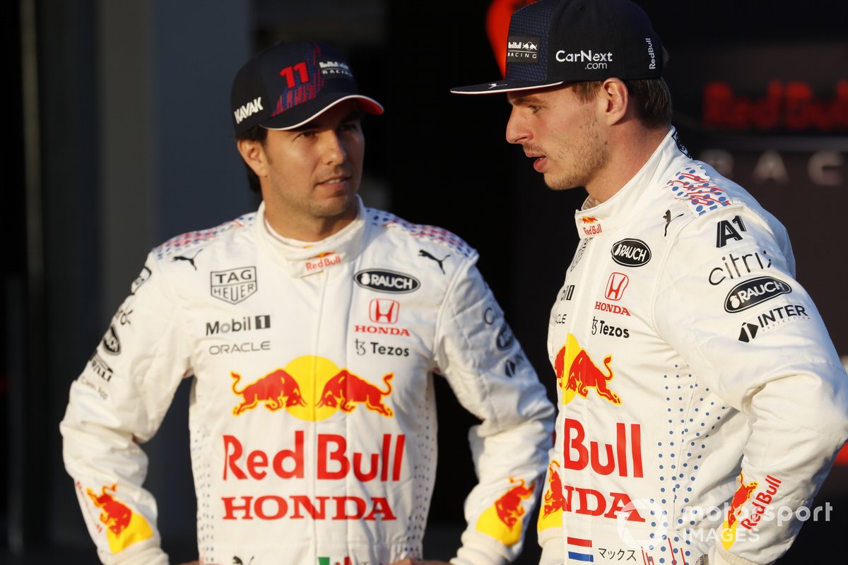 Sergio Perez, Red Bull Racing Max Verstappen, Red Bull Racing