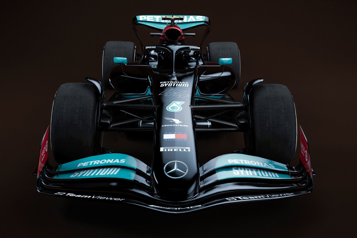 Ilustrasi Mercedes F1 2022.