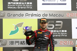 Podium: Race winner Laurens Vanthoor, Audi Sport Team WRT Audi R8 LMS