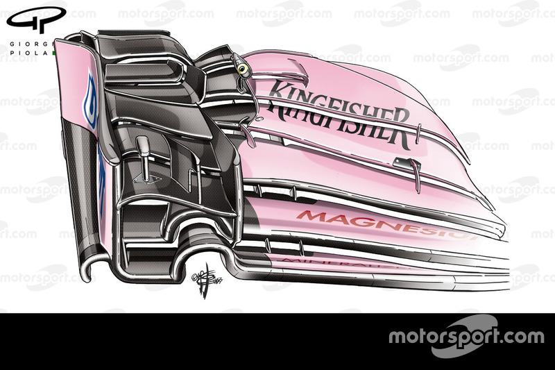 Переднє антикрило Force India VJM10