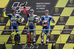 Подіум: Переможець Хорхе Лоренсо, Yamaha Factory Racing, друге місце Валентіно Россі, Yamaha Factory