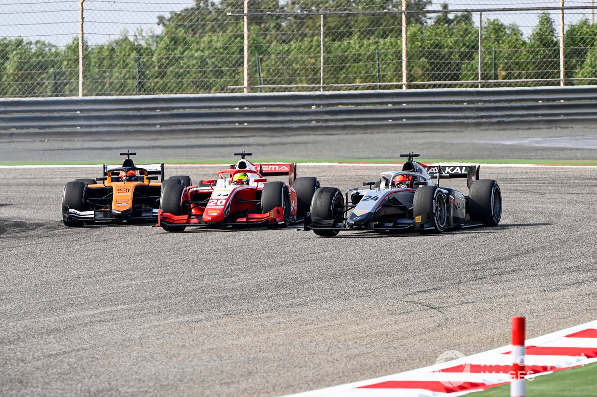 Nikita Mazepin, Hitech Grand Prix, Mick Schumacher, Prema Racing and Jack Aitken, Campos Racing