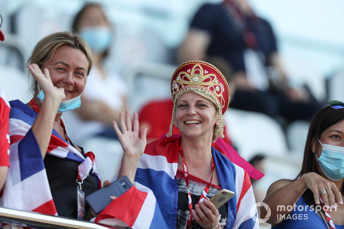 Fans await the action in the grandstands