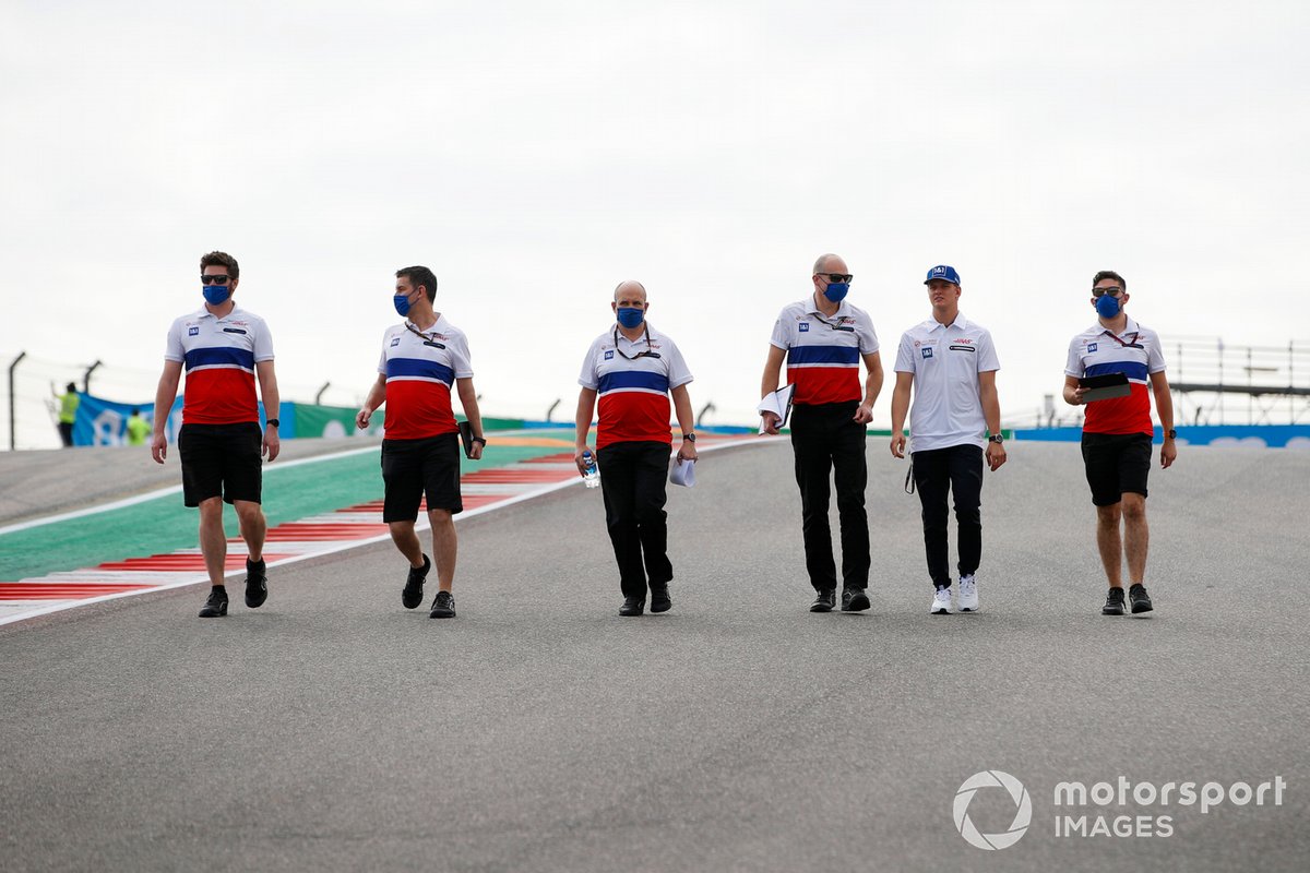Mick Schumacher, Haas track walk