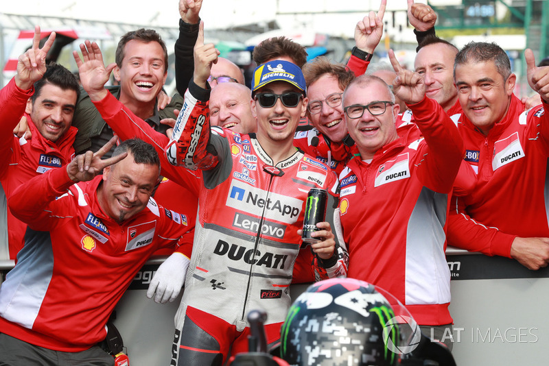 Polesitter Jorge Lorenzo, Ducati Team