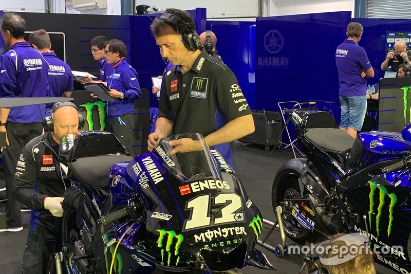 La moto de Maverick Vinales, Yamaha Factory Racing