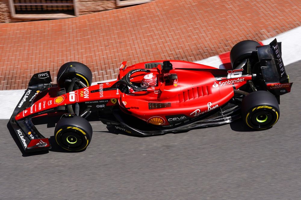 Charles Leclerc, Ferrari SF-23, en el GP de Mónaco 2023.