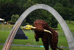 Red Bull statue