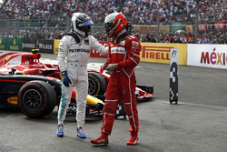 2. Valtteri Bottas, Mercedes AMG F1, 3. Kimi Raikkonen, Ferrari