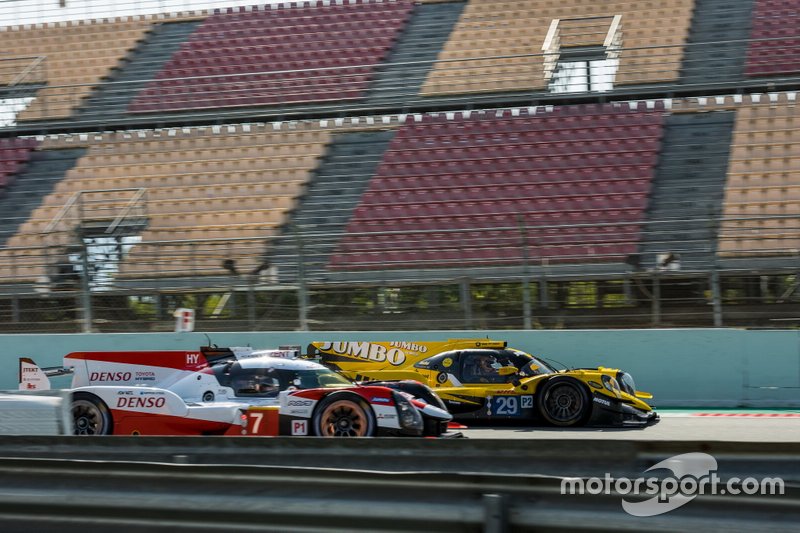 Die Prolog-Schnellsten in LMP1 und LMP2: #7 Toyota und #29 Oreca vom Racing Team Nederland