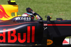 Winnaar Max Verstappen, Red Bull Racing viert zijn overwinning
