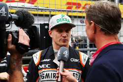 Nico Hülkenberg, Sahara Force India F1; David Coulthard, Channel 4