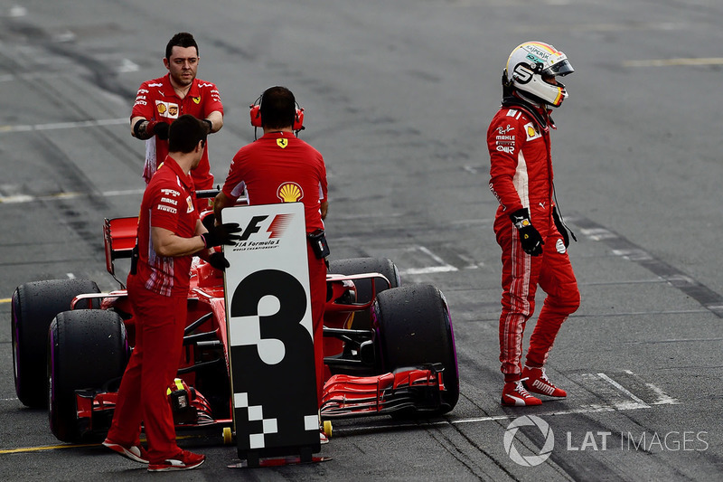Sebastian Vettel, Ferrari nel parco chiuso