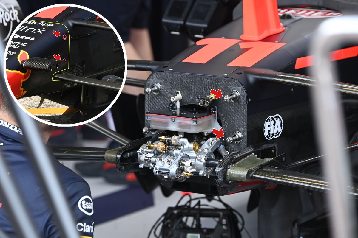 Conjunto de dirección del Red Bull Racing RB18 (flecha)