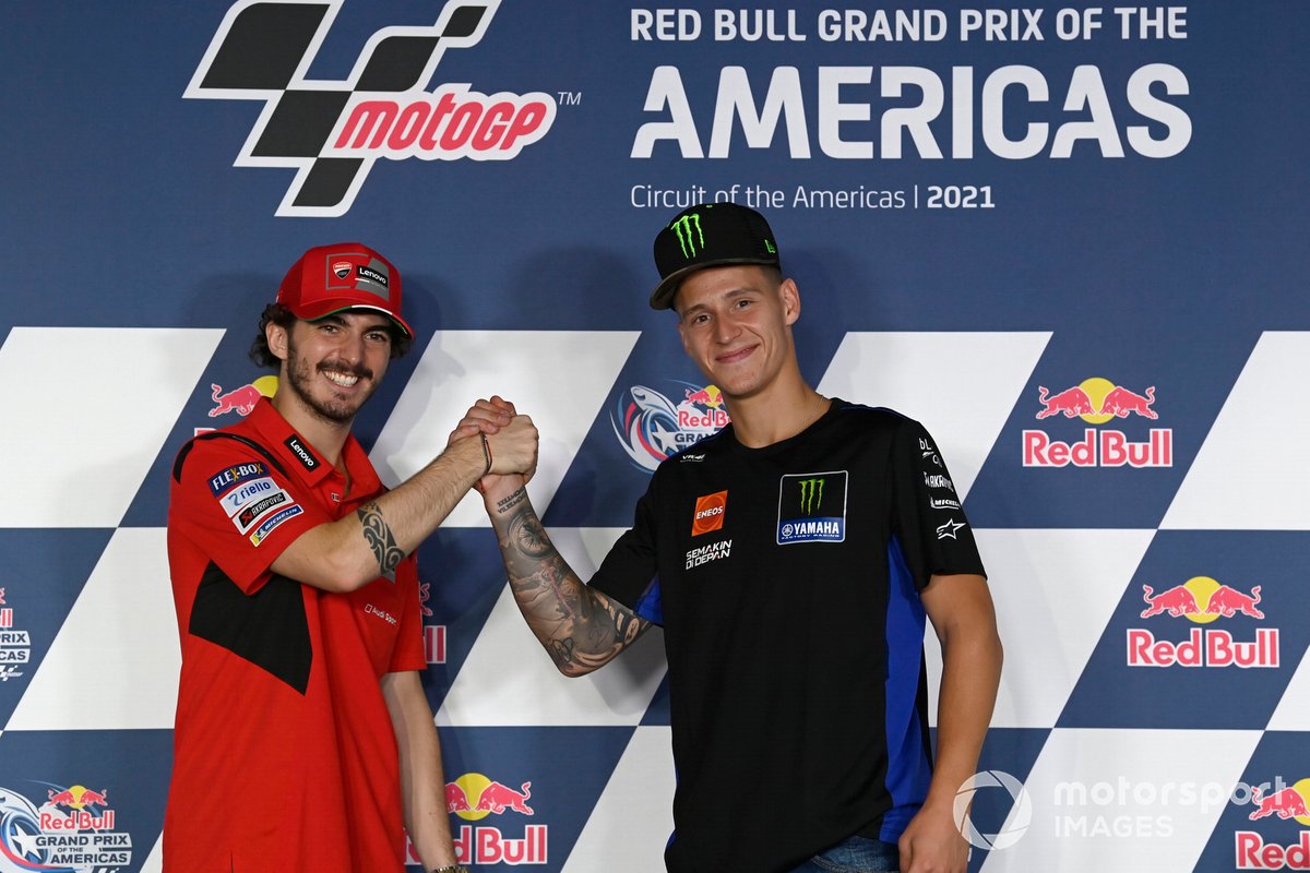 Francesco Bagnaia, Ducati Team, Fabio Quartararo, Yamaha Factory Racing