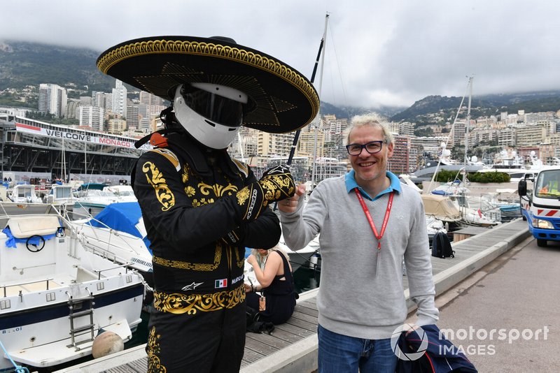 Mario Achi, Mexican GP Promoter and Jacques Villeneuve, F1 World Champion 1997