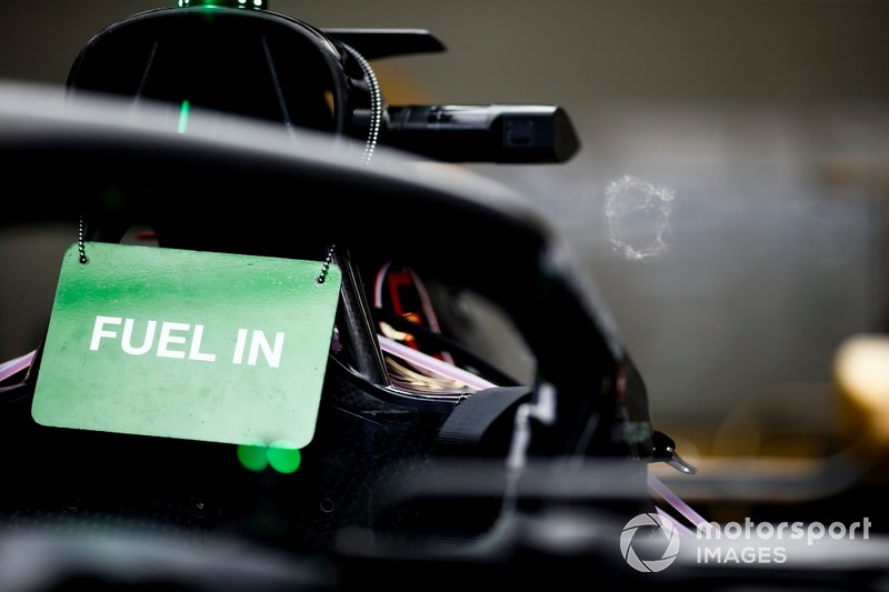 Haas F1 Fuel in sign