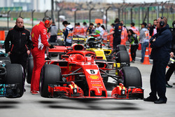 Sebastian Vettel, Ferrari SF71H, parc ferme