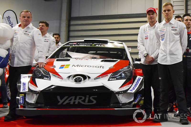 The Toyota WRC team: Томмі Мякінен, Ярі-Матті Латвала, Отт Тянак, Есапекка Лаппі