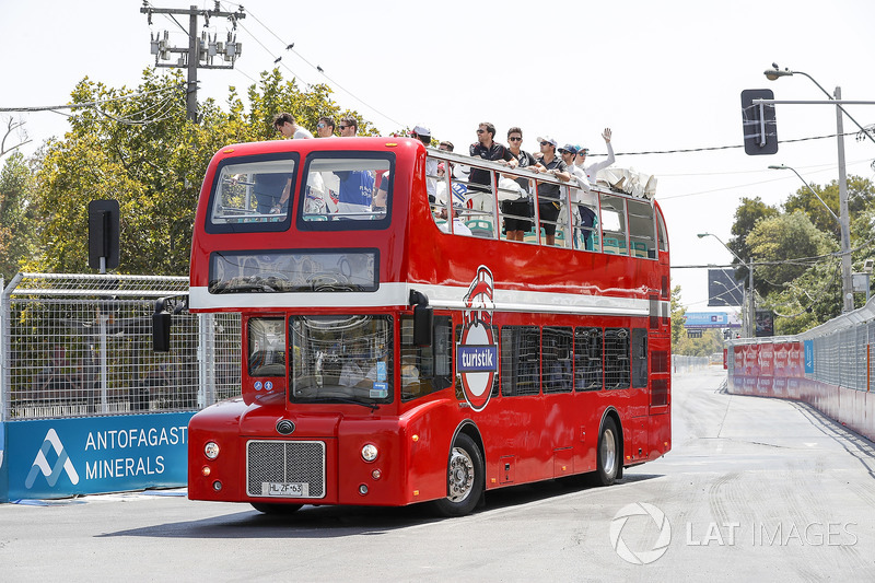 The drivers parade