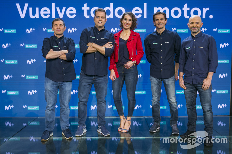 Toni Cuquerella, Iñaki Cano, Laura Naranjo, Pedro de la Rosa y Antonio Lobato